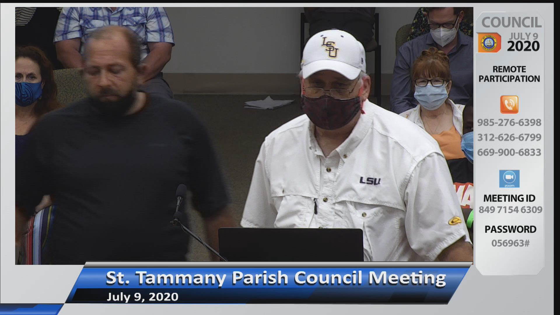 St. Tammany Parish Council Meeting: July 9, 2020