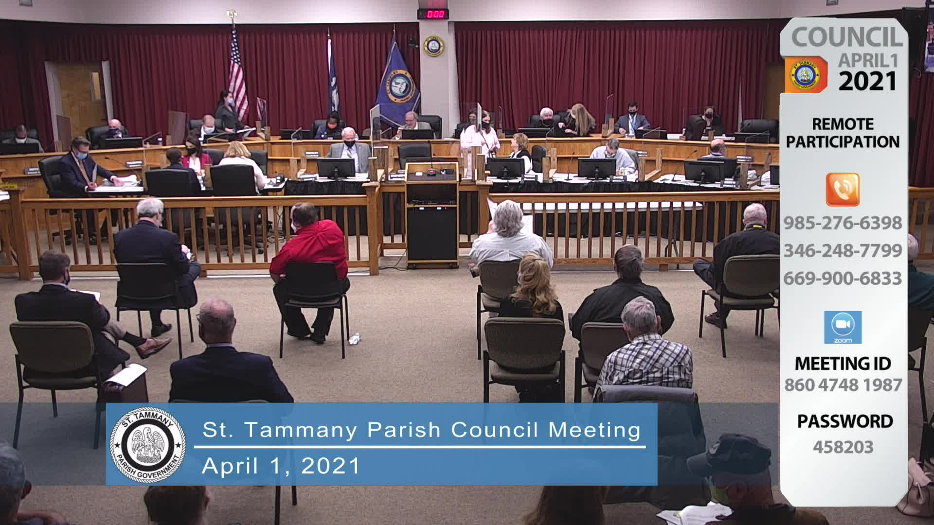 St. Tammany Parish Council Meeting: April 1, 2021