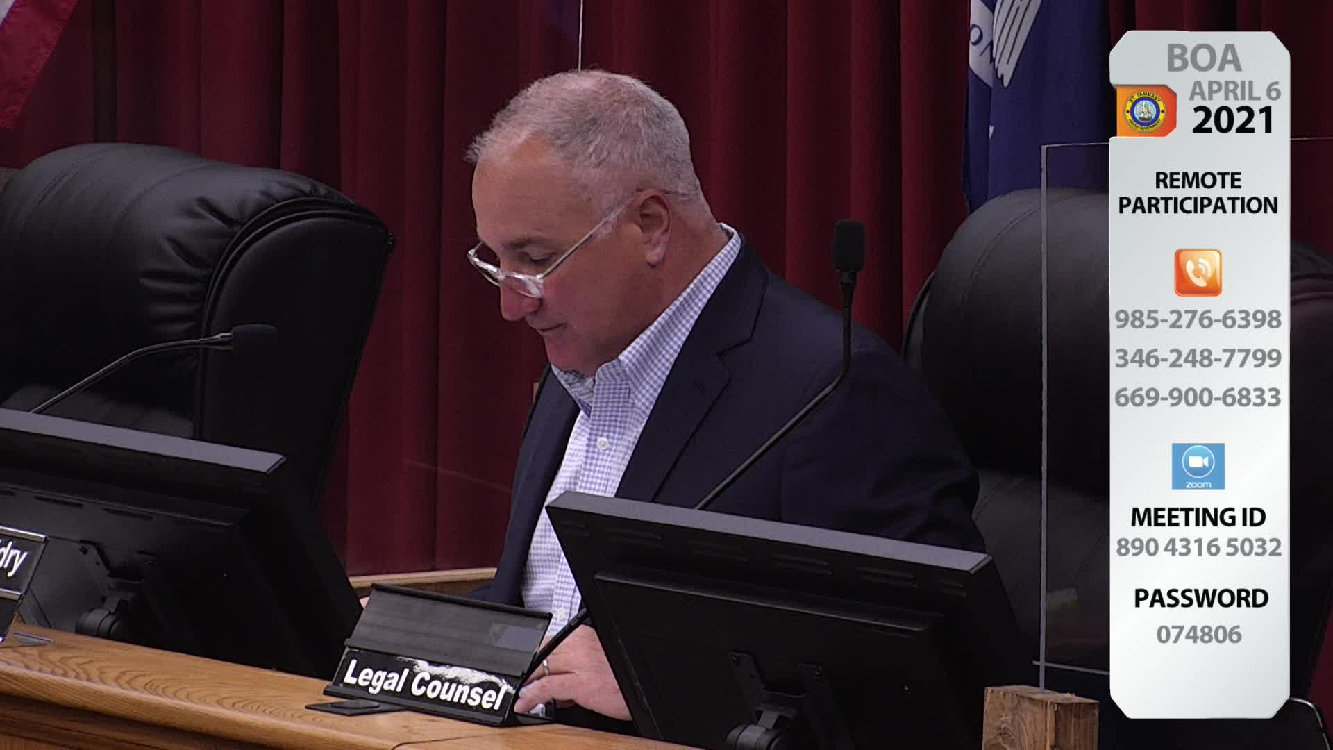 St. Tammany Parish Board of Adjustments Meeting: April 6, 2021