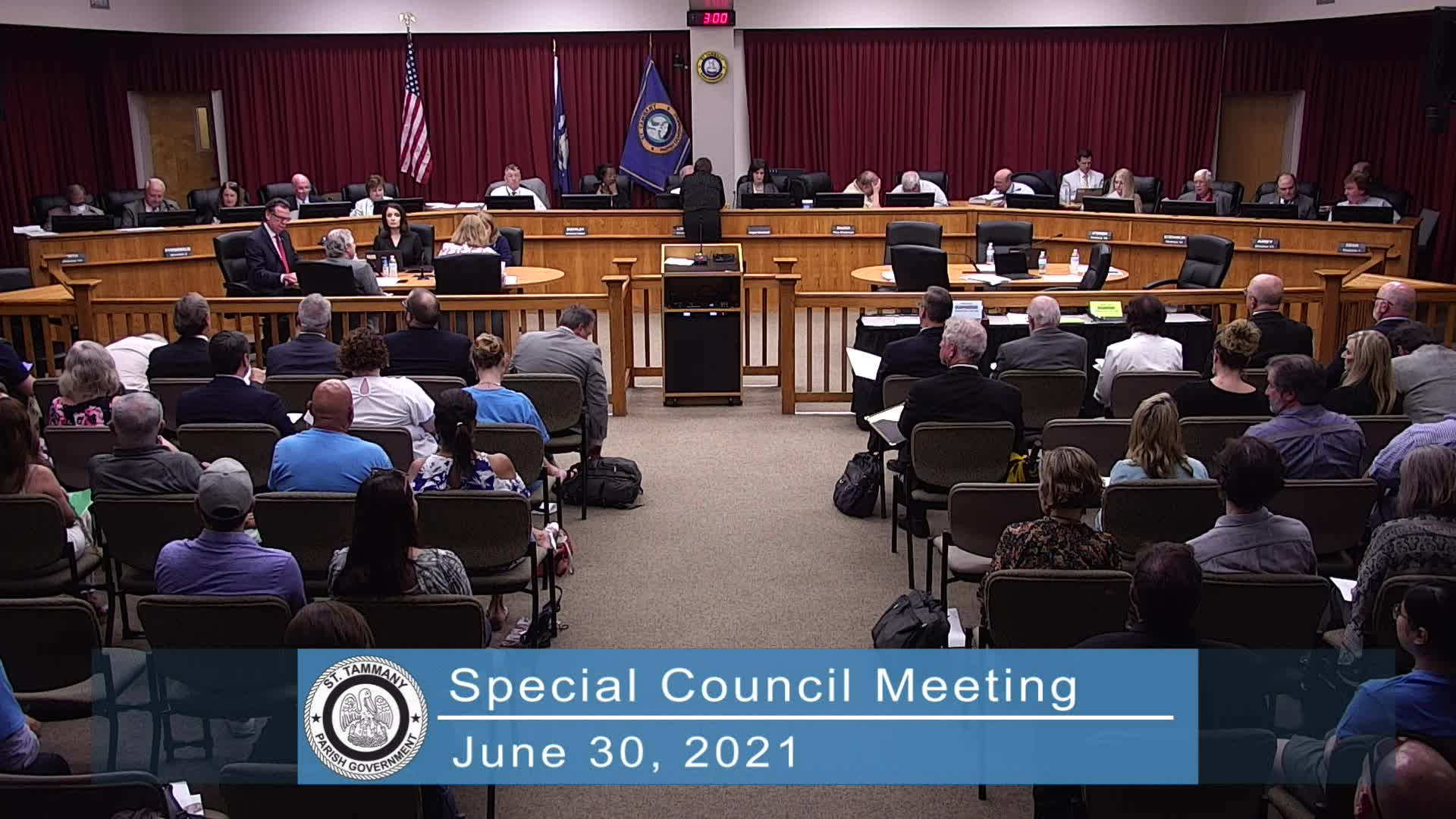 Special Council Meeting: June 30, 2021