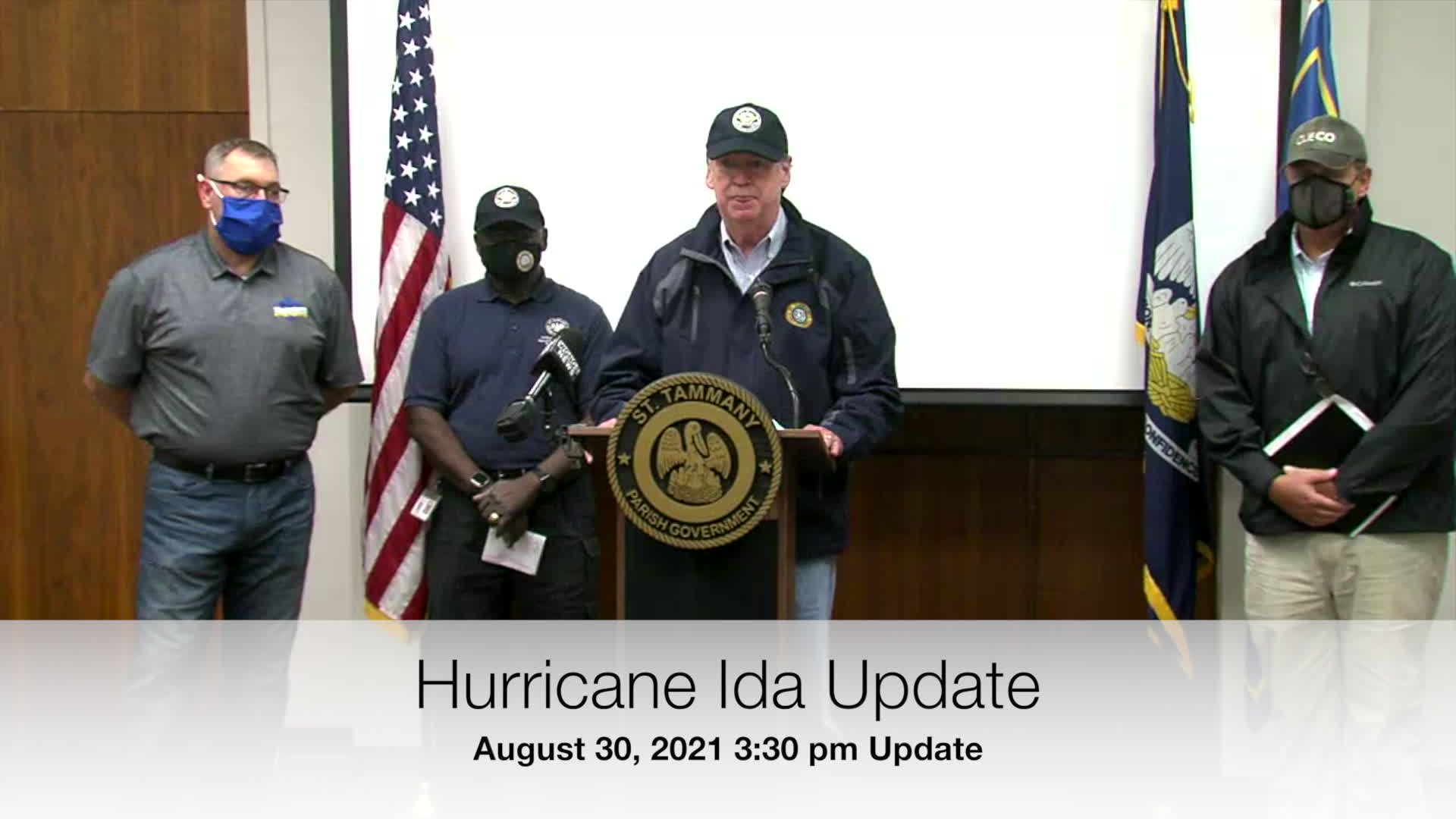 Hurricane Ida Update 3:30pm August 30, 2021