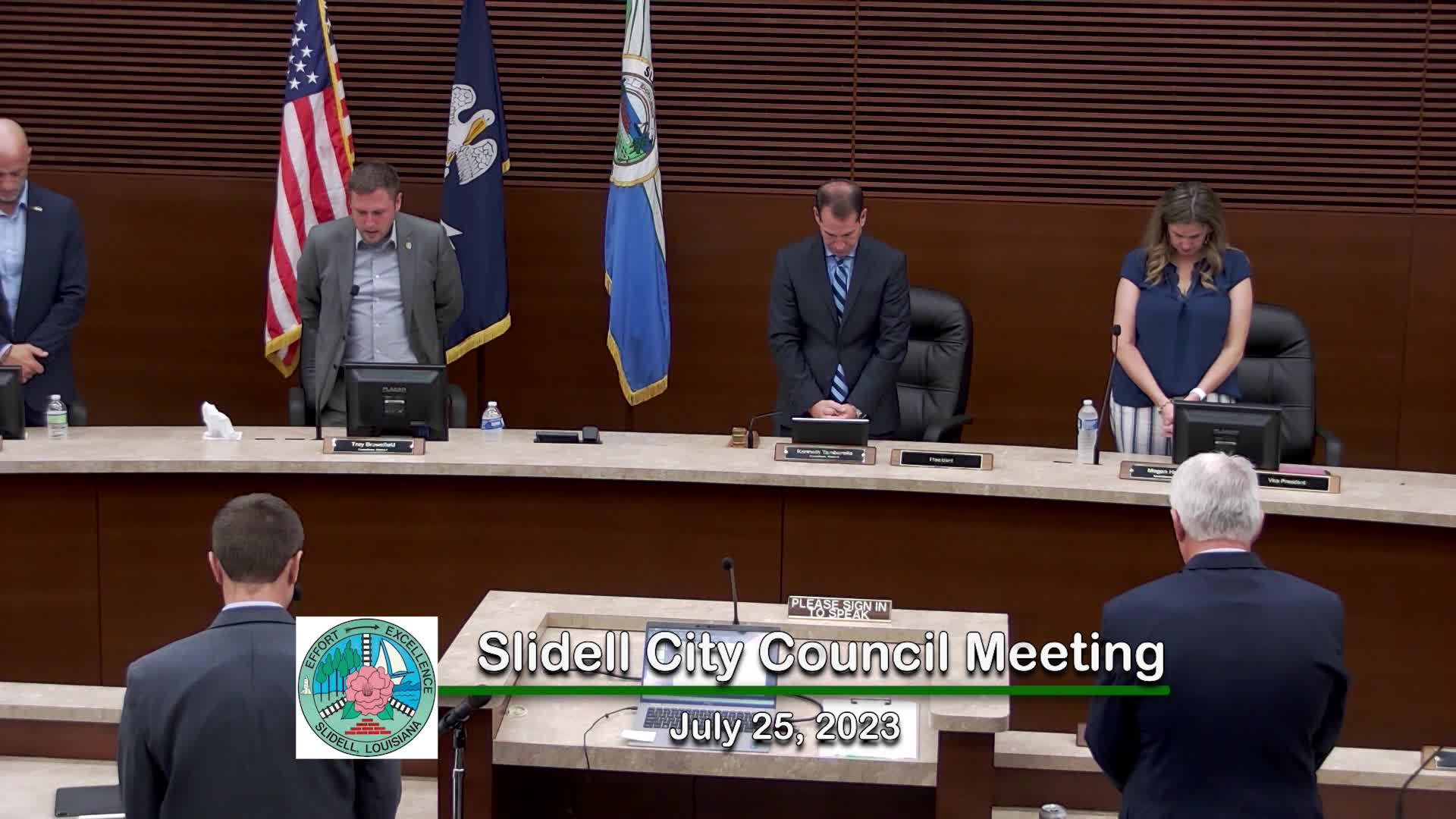 Slidell City Council Meeting: July 25, 2023