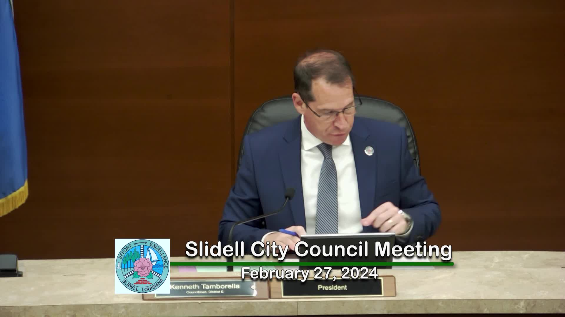 Slidell City Council Meeting: February 27, 2024