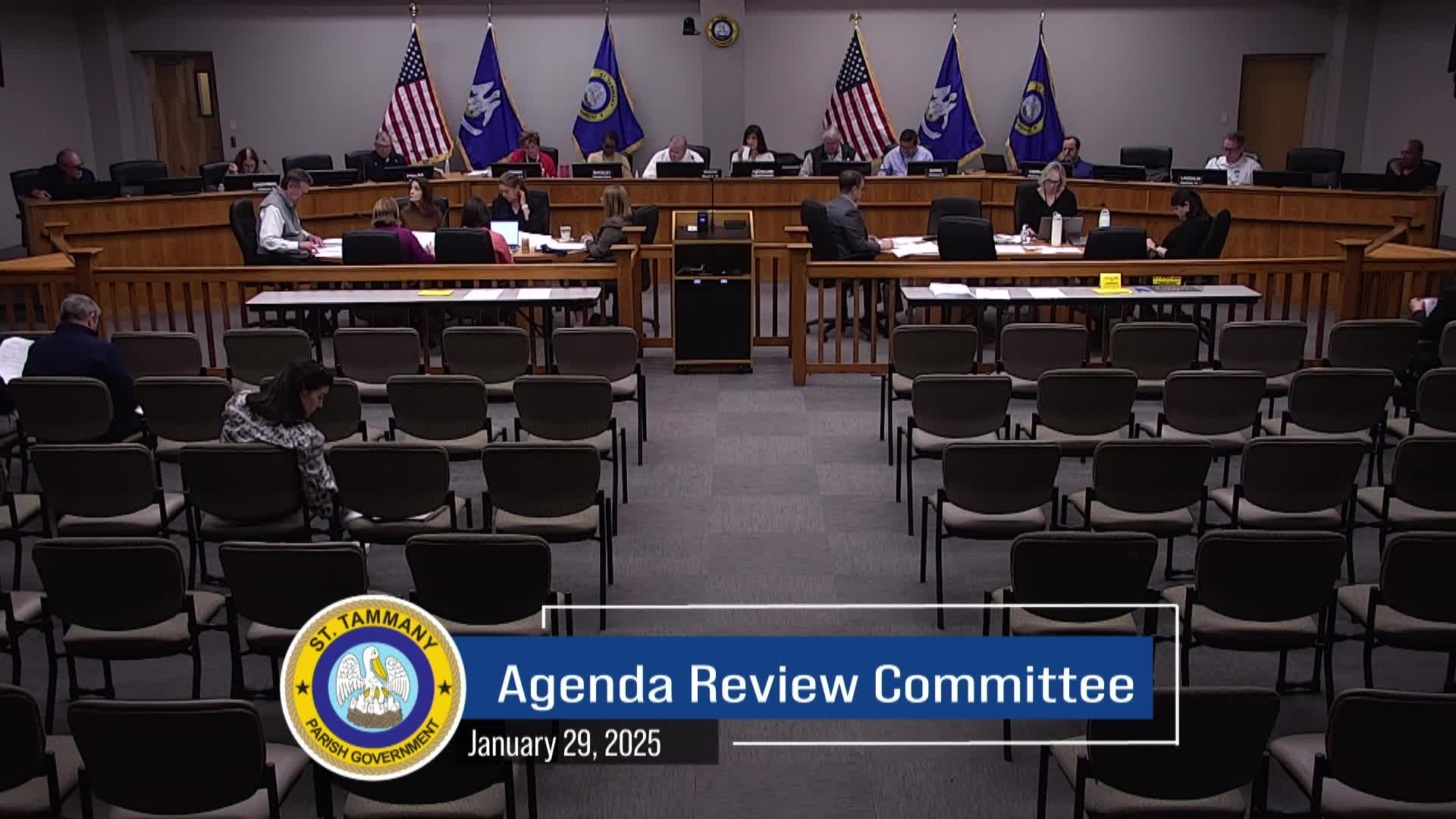 St. Tammany Parish Council Agenda Review Committee Meeting : January 29, 2025