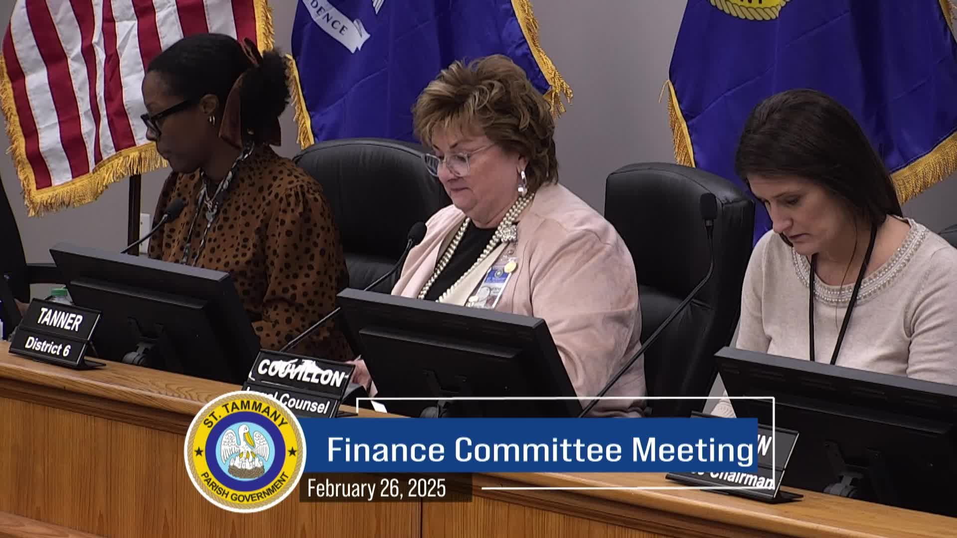 St. Tammany Parish Council Finance Review Committee : February 26, 2025