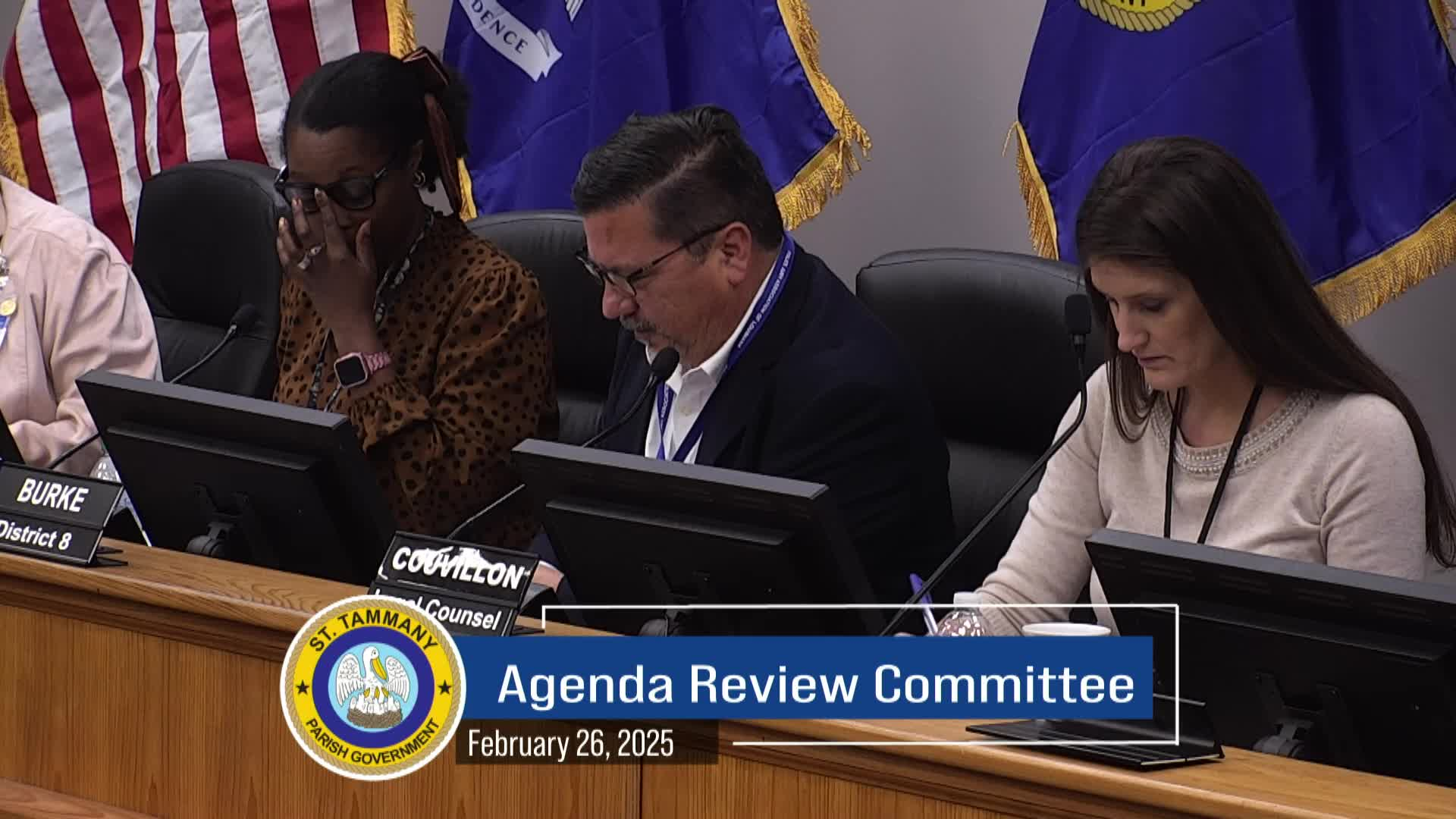 St. Tammany Parish Council Agenda Review Committee : February 26, 2025