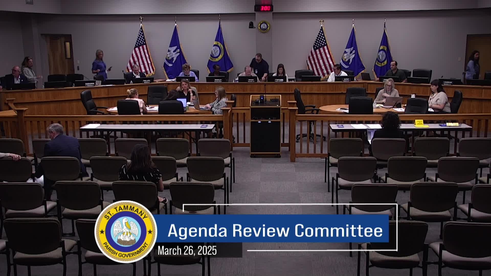 St. Tammany Parish Agenda Review Committee March 26, 2025