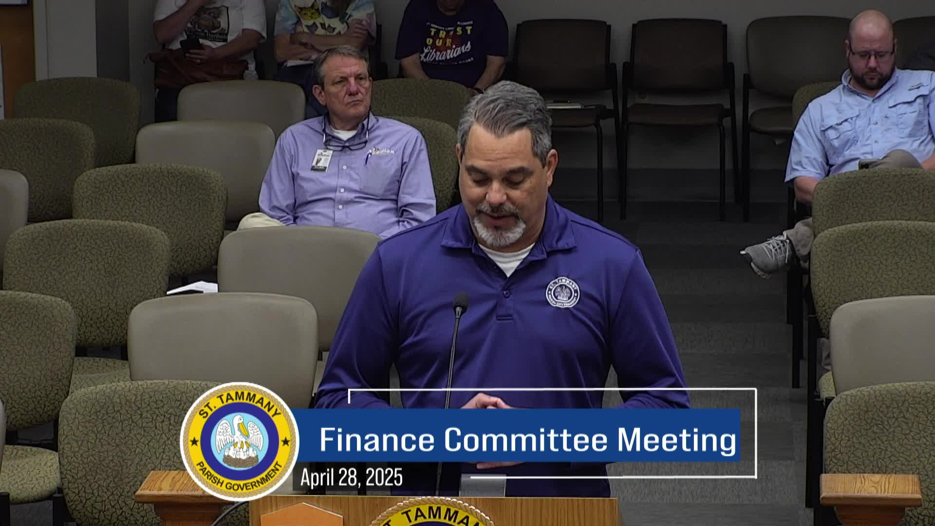 St. Tammany Parish Finance Review Committee : April 28, 2025