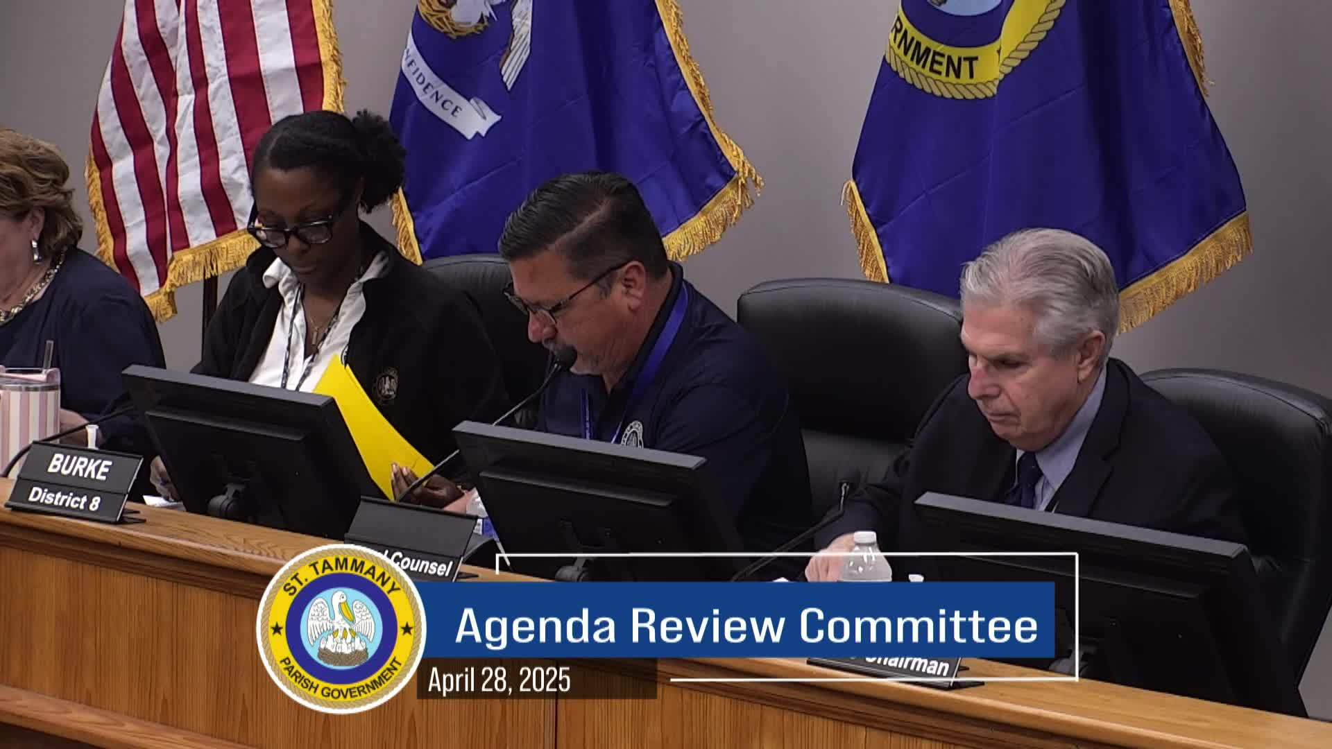 St. Tammany Parish Agenda Review Committee : April 28, 2025
