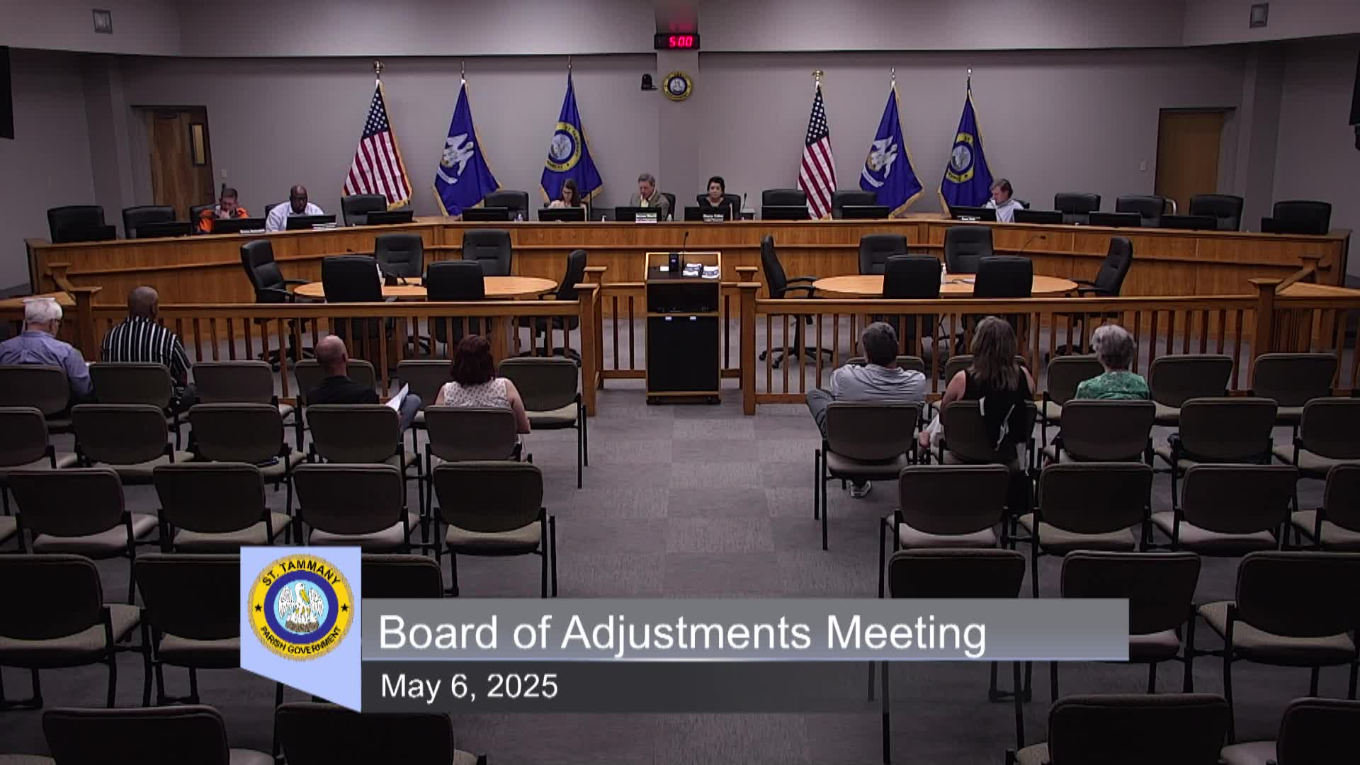 St. Tammany Parish Board of Adjustments Meeting : May 6, 2025
