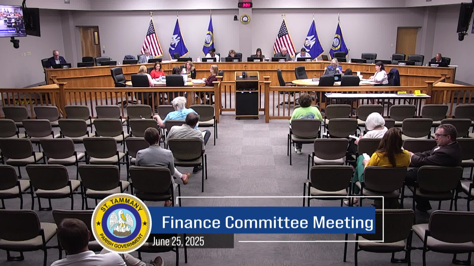 St. Tammany Parish Finance Committee Meeting : June 25, 2025