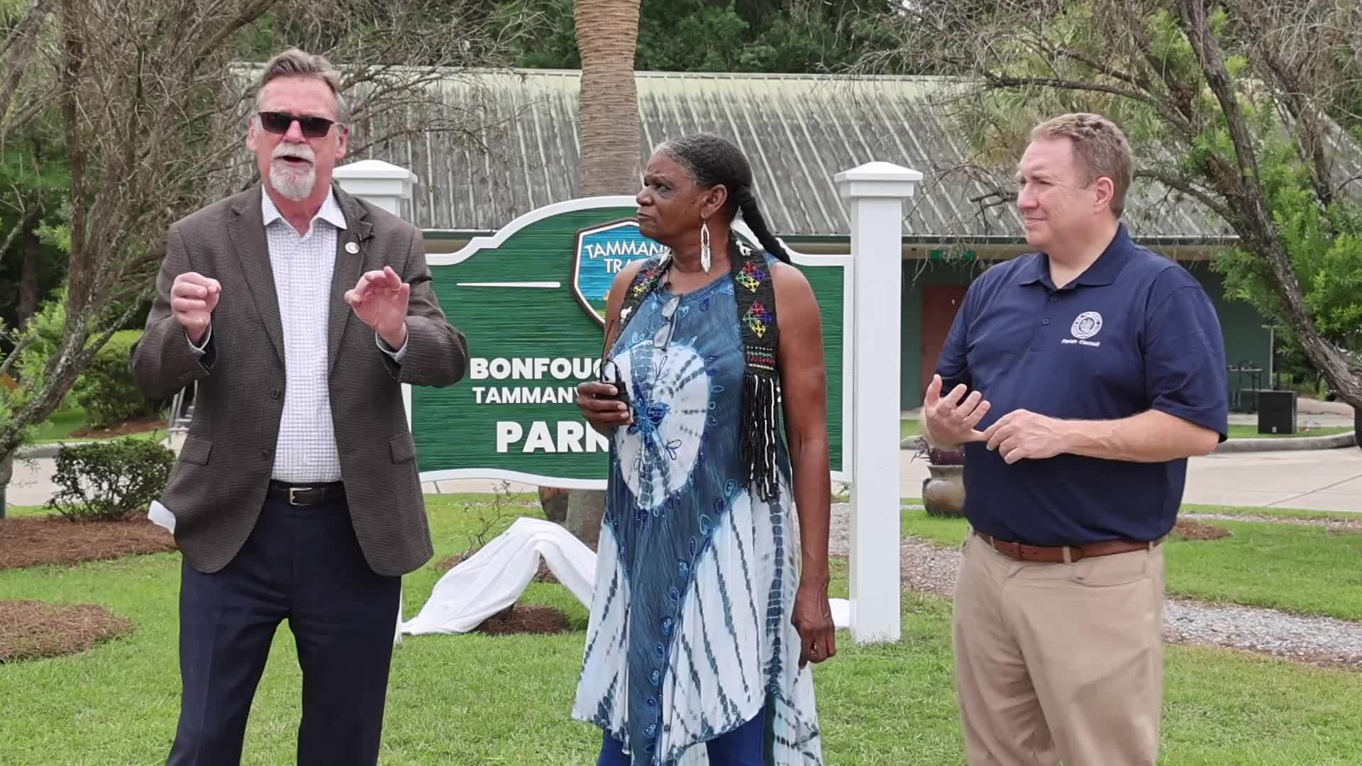 Bonfouca-Carollo Tammany Trace Trailhead Renaming