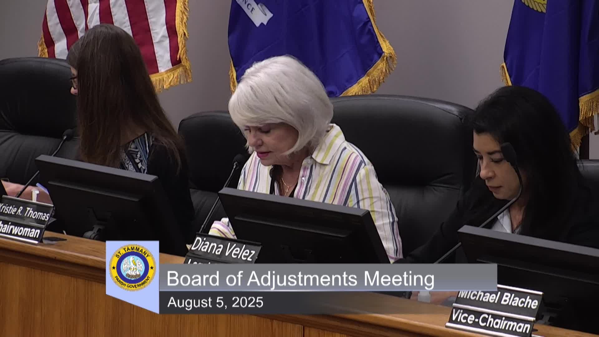 St. Tammany Parish Board of Adjustments Meeting : August 5, 2025