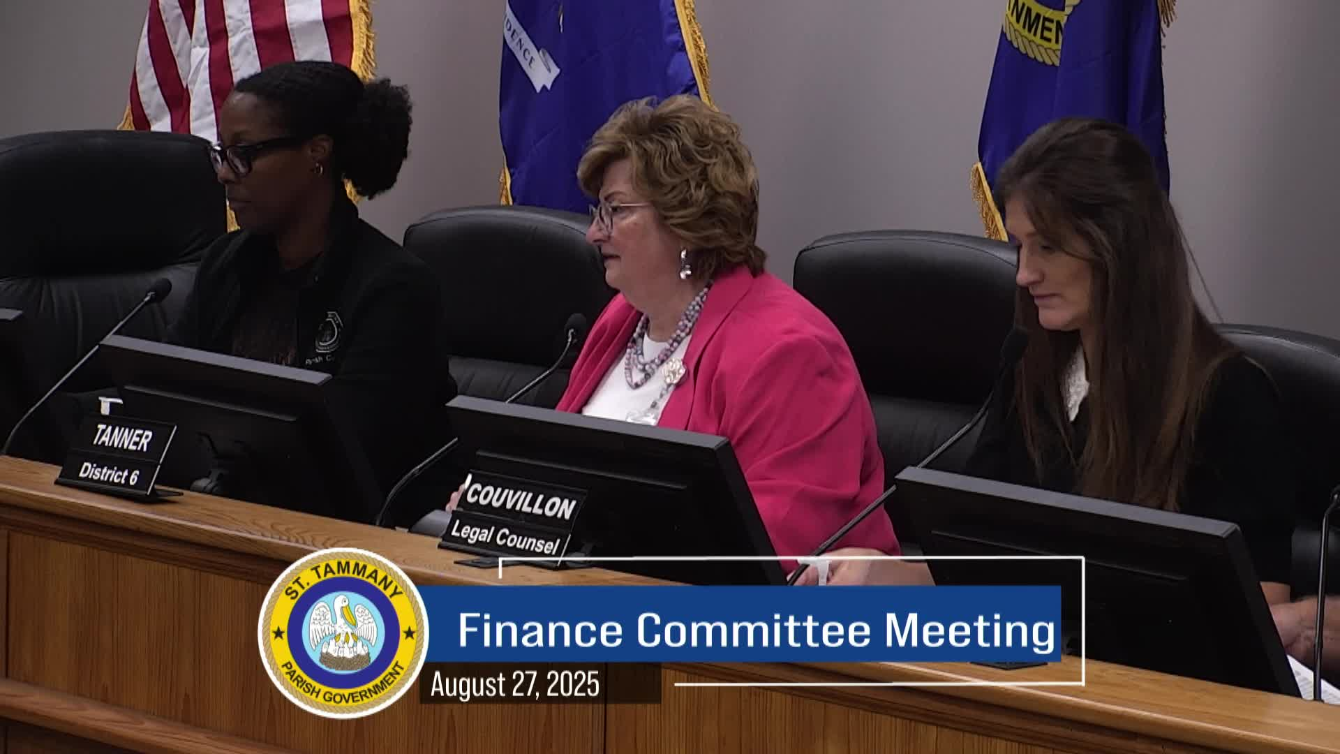St. Tammany Parish Finance Review Committee : August 27, 2025