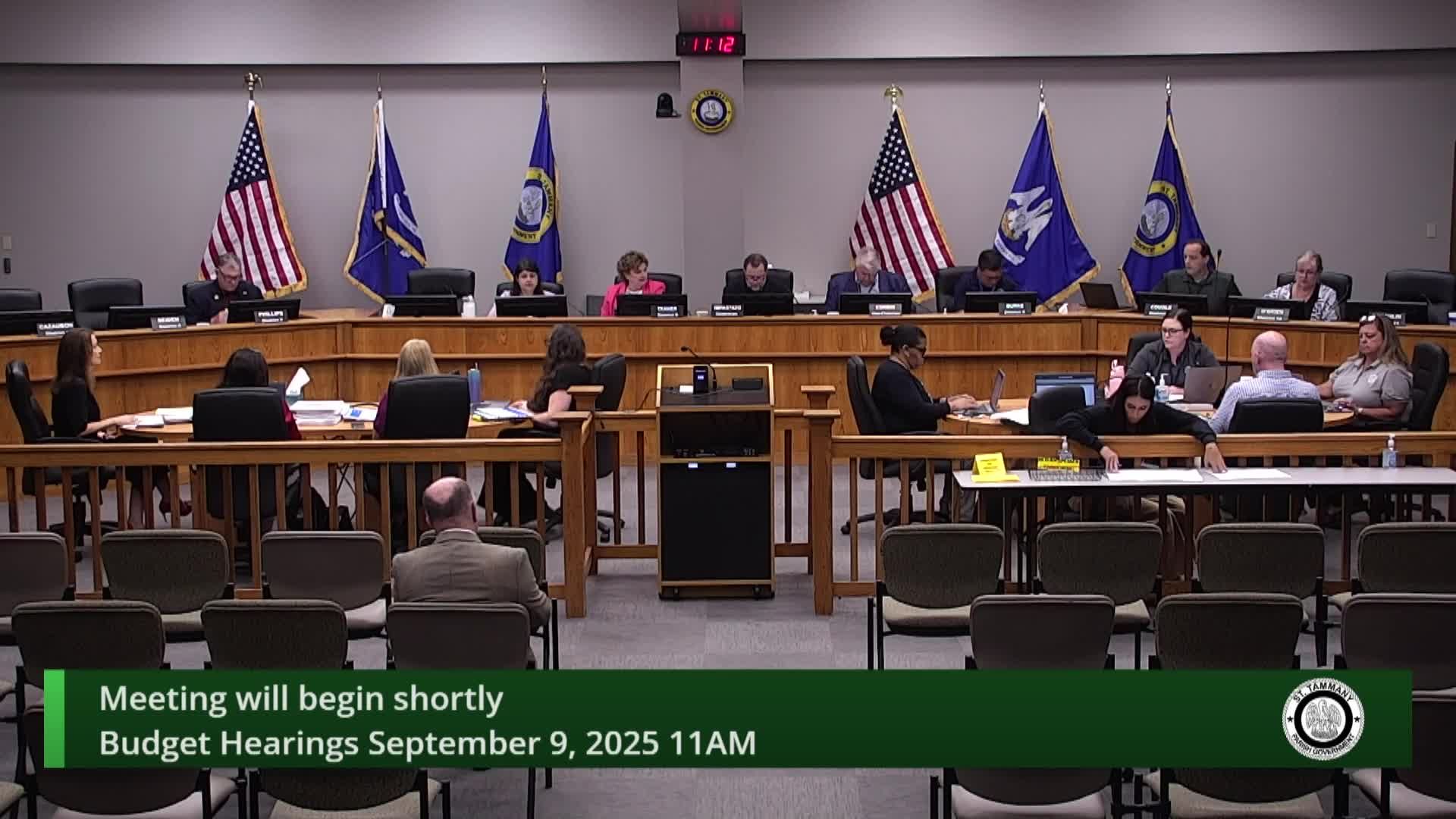 2026 Budget Hearing : September 9, 2025