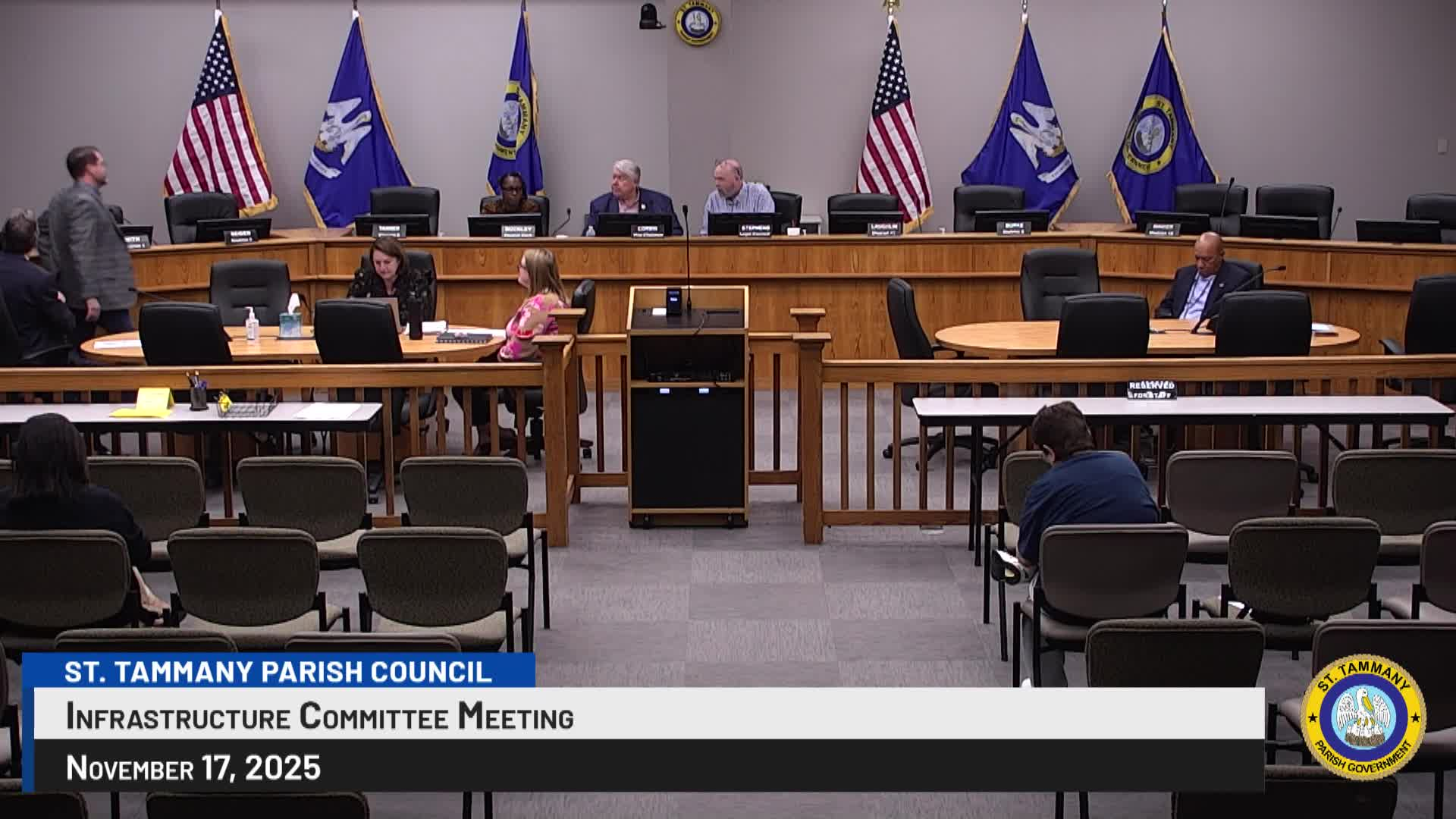 St. Tammany Parish Council Infrastructure committee November 17, 2025