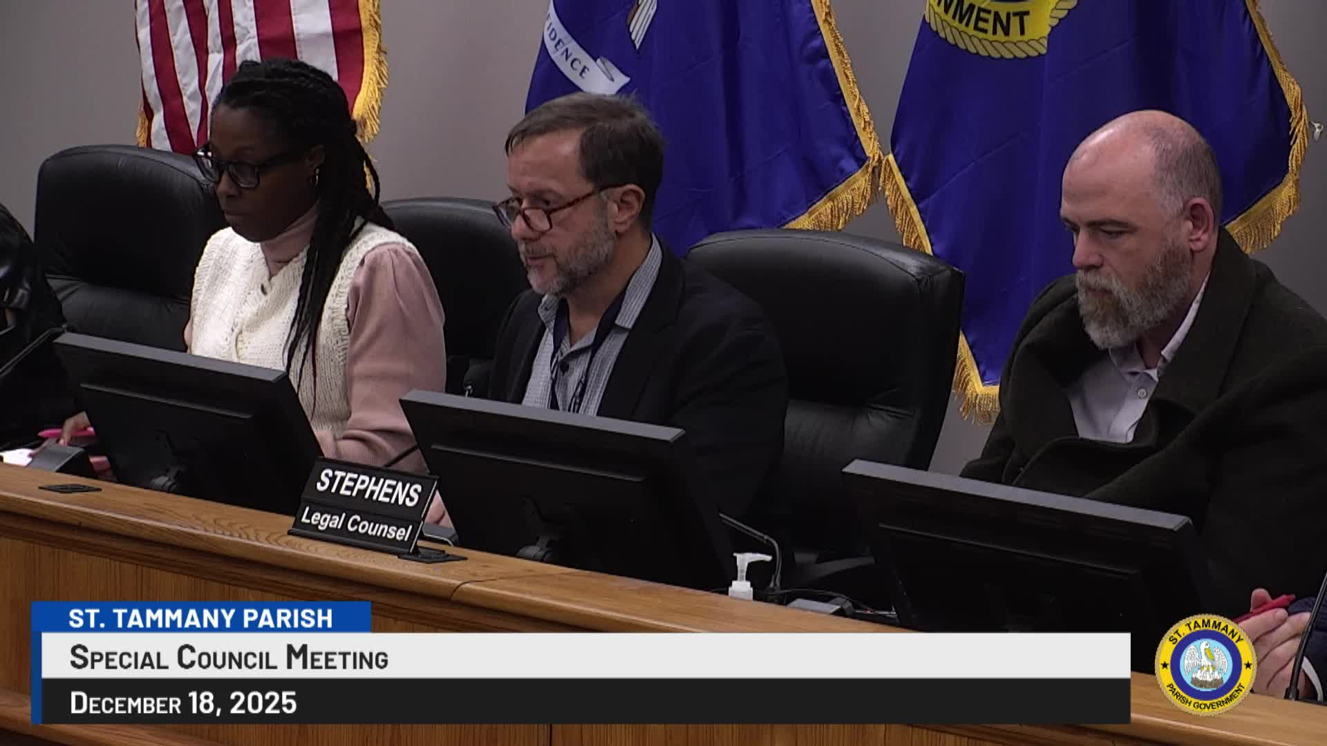 St. Tammany Parish Special Council Meeting December 18, 2025