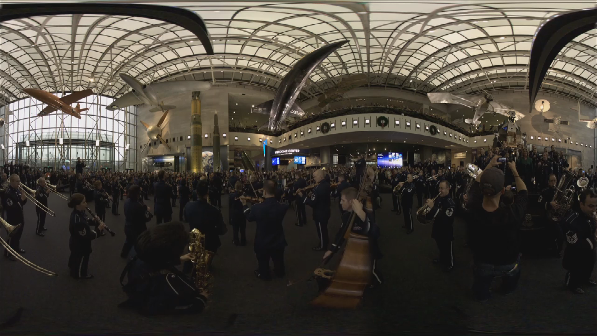 USAF Band Holiday Flash Mob 360 Holiday Programming
