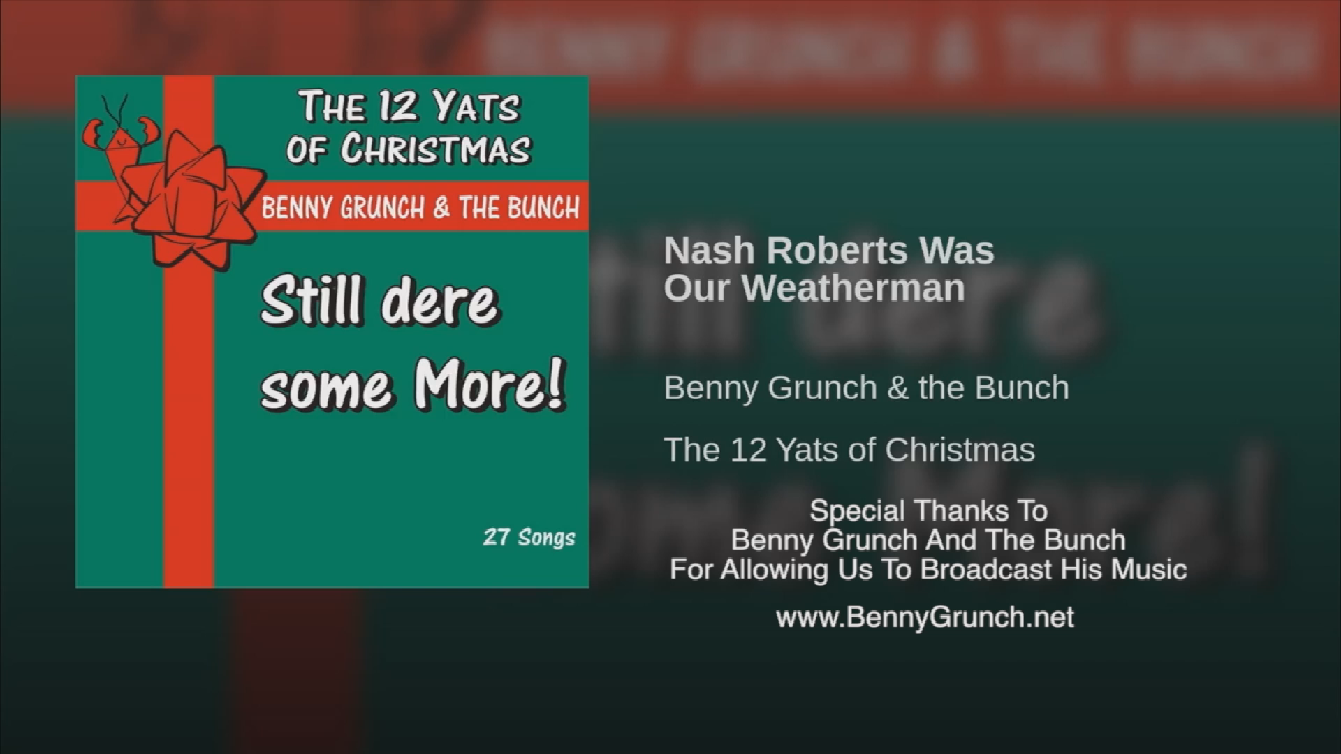 The 12 Yats Of Christmas- Benny Grunch And The Bunch Holiday Programming